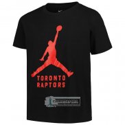 Camiseta Manga Corta Toronto Raptors Essential Jumpman Negro