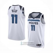 Camiseta Minnesota Timberwolves Naz Reid NO 11 Association Blanco