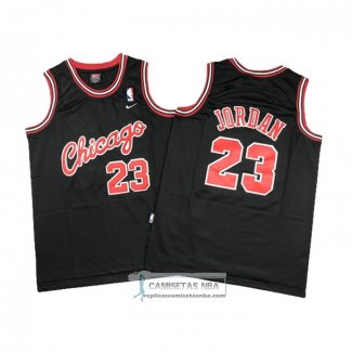 Camiseta Nino Chicago Bulls Michael Jordan NO 23 Negro4