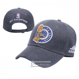 Gorra Golden State Warriors Adjustable 2017 NBA Champions Gris