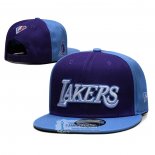 Gorra Los Angeles Lakers Ciudad Edition 2021-22 9FIFTY Snapback Azul Violeta
