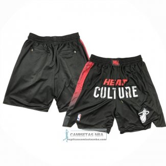 Pantalone Miami Heat Ciudad Just Don 2023-24 Negro