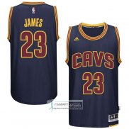 Camiseta Cleveland Cavaliers LeBron James NO 23 Retro Azul