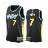 Camiseta Indiana Pacers Buddy Hield NO 7 Ciudad 2023-24 Negro