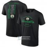 Camiseta Manga Corta Boston Celtics 2024 Eastern Conference Champions Jump Ball Roster Negro