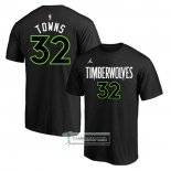 Camiseta Manga Corta Minnesota Timberwolves Karl-Anthony Towns Statement Negro