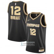 Camiseta Memphis Grizzlies Ja Morant NO 12 Select Series Oro Negro