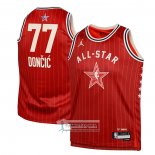 Camiseta Nino All Star 2024 Dallas Mavericks Luka Doncic NO 77 Rojo