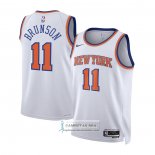 Camiseta Nino New York Knicks Jalen Brunson NO 11 Association 2022-23 Blanco