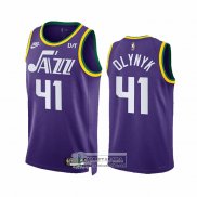 Camiseta Utah Jazz Kelly Olynyk NO 41 Classic 2023-24 Violeta