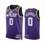 Camiseta Utah Jazz Taylor Hendricks NO 0 Classic 2023-24 Violeta