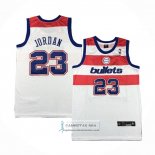 Camiseta Washington Wizards Michael Jordan NO 23 Retro Blanco2
