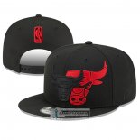 Gorra Chicago Bulls Snapback Rojo Negro