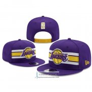 Gorra Los Angeles Lakers Adjustable New Era Strike 9FIFTY Violeta