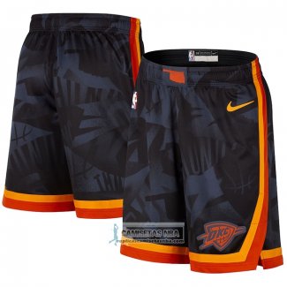 Pantalone Oklahoma City Thunder Ciudad 2023-24 Negro