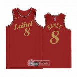 Camiseta Cleveland Cavaliers Pete Nance NO 8 Ciudad 2023-24 Rojo