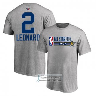 Camiseta Manga Corta All Star 2024 Kawhi Leonard Gris