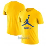 Camiseta Manga Corta Denver Nuggets Essential Jumpman Amarillo