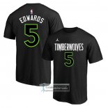 Camiseta Manga Corta Minnesota Timberwolves Anthony Edwards Statement Negro