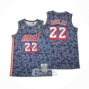 Camiseta Miami Heat Jimmy Butler NO 22 Mitchell & Ness 2019-20 Gris