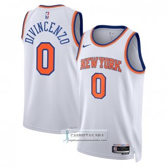 Camiseta New York Knicks Donte Divincenzo NO 0 Association Blanco