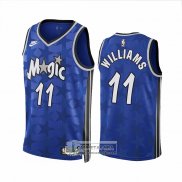 Camiseta Orlando Magic Brandon Williams NO 11 Classic 2023-24 Azul