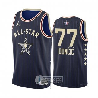 Camiseta All Star 2024 Dallas Mavericks Luka Doncic NO 77 Azul