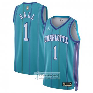 Camiseta Charlotte Hornets LaMelo Ball NO 1 Classic 2023-24 Verde