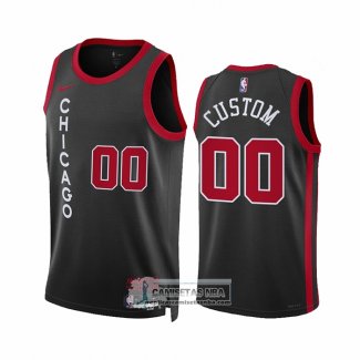 Camiseta Chicago Bulls Personalizada Ciudad 2023-24 Negro