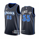 Camiseta Dallas Mavericks Derrick Jones JR. NO 55 Ciudad 2023-24 Azul