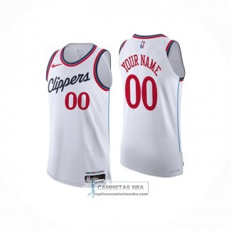 Camiseta Los Angeles Clippers Personalizada Association 2024-25 Blanco