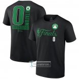 Camiseta Manga Corta Boston Celtics Jayson Tatum 2024 NBA Finals Inbound Pass Negro