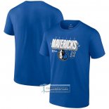 Camiseta Manga Corta Dallas Mavericks 2024 NBA Finals Box Out Azul