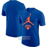 Camiseta Manga Corta New York Knicks Essential Jumpman Azul