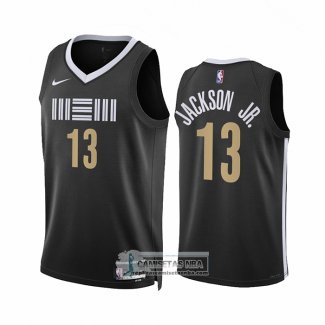 Camiseta Memphis Grizzlies Jaren Jackson JR. NO 13 Ciudad 2023-24 Negro