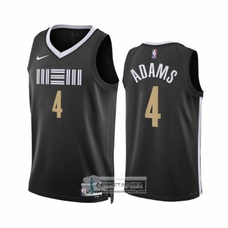 Camiseta Memphis Grizzlies Steven Adams NO 4 Ciudad 2023-24 Negro