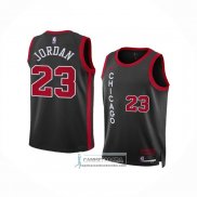 Camiseta Nino Chicago Bulls Michael Jordan NO 23 Ciudad 2023-24 Negro