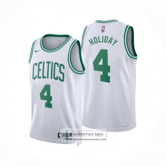 Camiseta Boston Celtics Jrue Holiday NO 4 Association 2022-23 Blanco