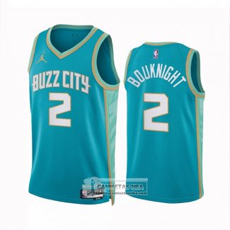 Camiseta Charlotte Hornets James Bouknight NO 2 Ciudad 2023-24 Verde