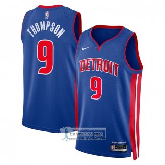 Camiseta Detroit Pistons Ausar Thompson NO 9 Icon Azul