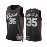 Camiseta Detroit Pistons Marvin Bagley III NO 35 Ciudad 2023-24 Negro