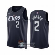 Camiseta Los Angeles Clippers Kawhi Leonard NO 2 Ciudad 2023-24 Azul