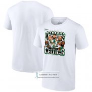 Camiseta Manga Corta Boston Celtics 2024 NBA Finals Champions Blanco