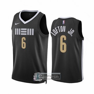 Camiseta Memphis Grizzlies Kenneth Lofton JR. NO 6 Ciudad 2023-24 Negro