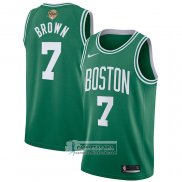 Camiseta Nino Boston Celtics Jaylen Brown NO 7 Icon 2024 Verde