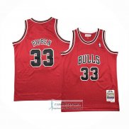 Camiseta Nino Chicago Bulls Scottie Pippen NO 33 Mitchell & Ness 1997-98 Rojo