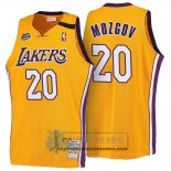 Camiseta Retro 1999-00 Lakers Mozgov Amarillo