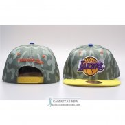 Gorra Los Angeles Lakers Snapback Verde Amarillo