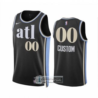 Camiseta Atlanta Hawks Personalizada Ciudad 2023-24 Negro