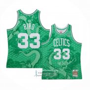 Camiseta Boston Celtics Larry Bird NO 33 Asian Heritage Throwback 1985-86 Verde